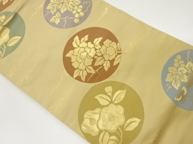 JAPANESE NAGOYA OBI / WOVEN ARABESQUE